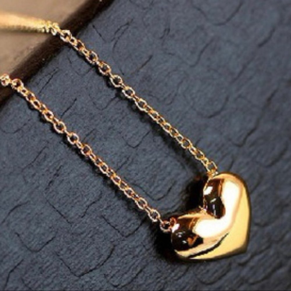 Gold Heart Necklace Gold Heart Necklace Gold Necklace Necklace Necklace Necklace